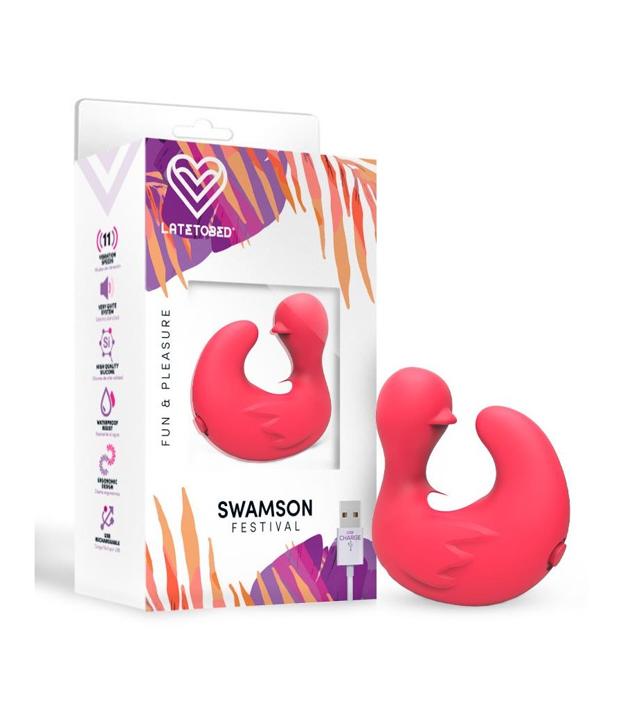 Swamson Dedal Patito Estimulador USB Silcona Rose