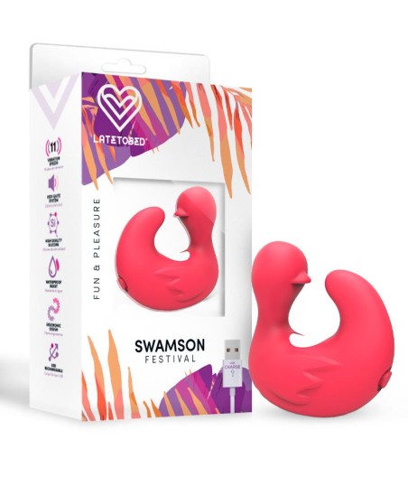 Swamson Dedal Patito Estimulador USB Silcona Rose