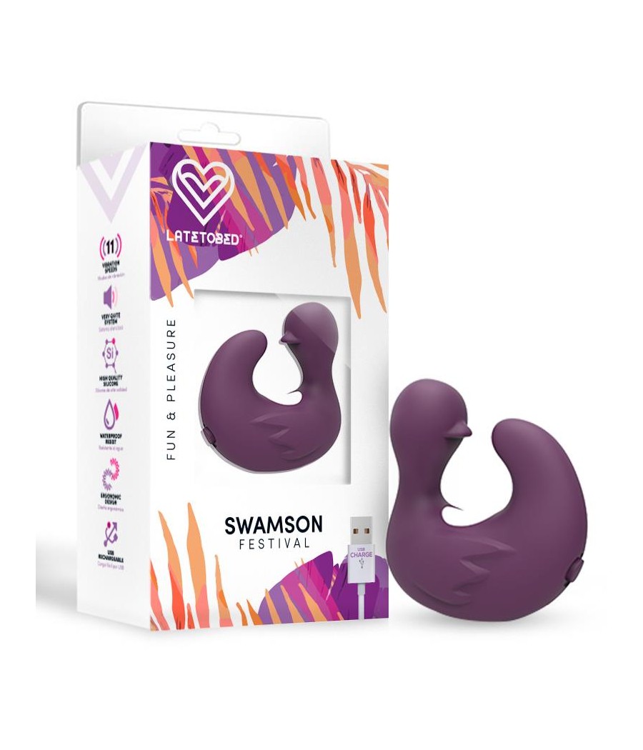 Swamson Dedal Patito Estimulador USB Silicona Violet