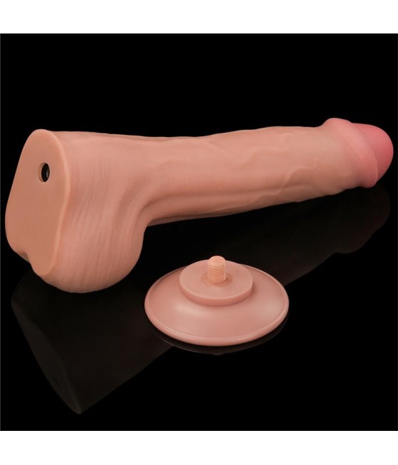 Dildo Dual Layer Piel Retractil 115