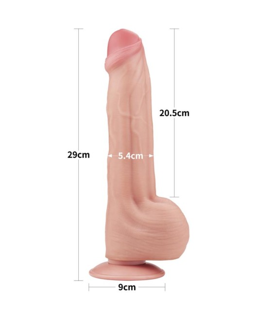 Dildo Dual Layer Piel Retractil 115