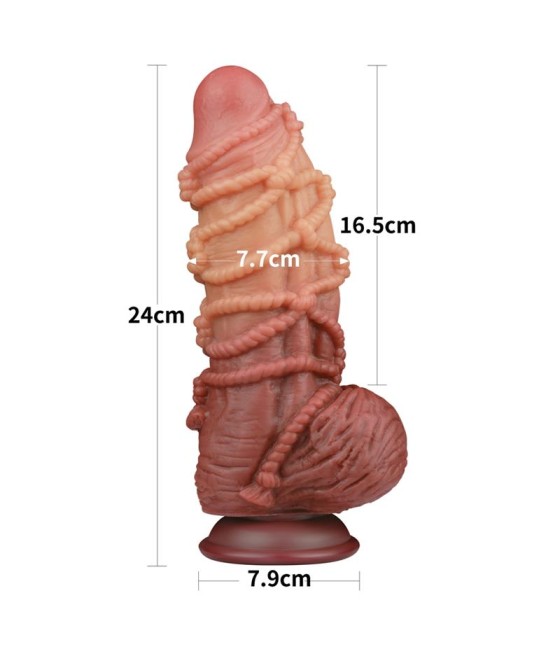 Dildo Dual Layer Tamano King Nature 95