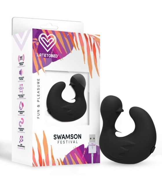 Swamson Dedal Patito Estimulador USB Silicona Negro