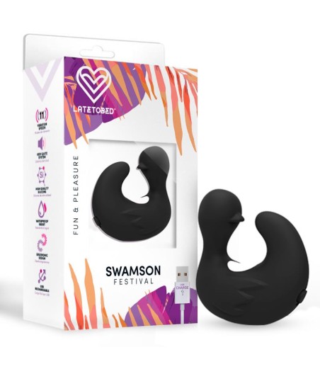 Swamson Dedal Patito Estimulador USB Silicona Negro