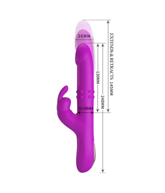 Reese Vibrador con Bolas Internas y Thrusting USB