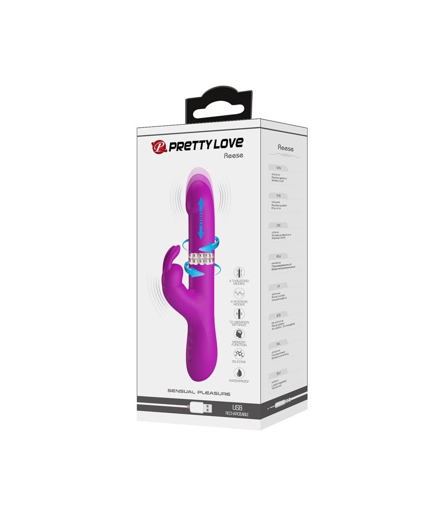 Reese Vibrador con Bolas Internas y Thrusting USB