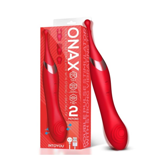 Onax Estimulador Doble Vibrador de Punto y Doble Pulsacion USB