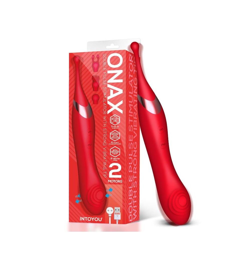 Onax Estimulador Doble Vibrador de Punto y Doble Pulsacion USB