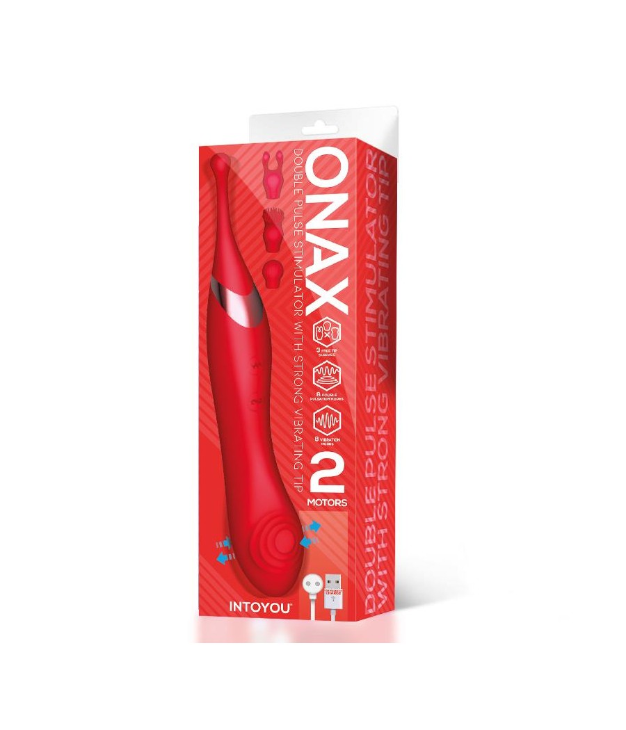 Onax Estimulador Doble Vibrador de Punto y Doble Pulsacion USB