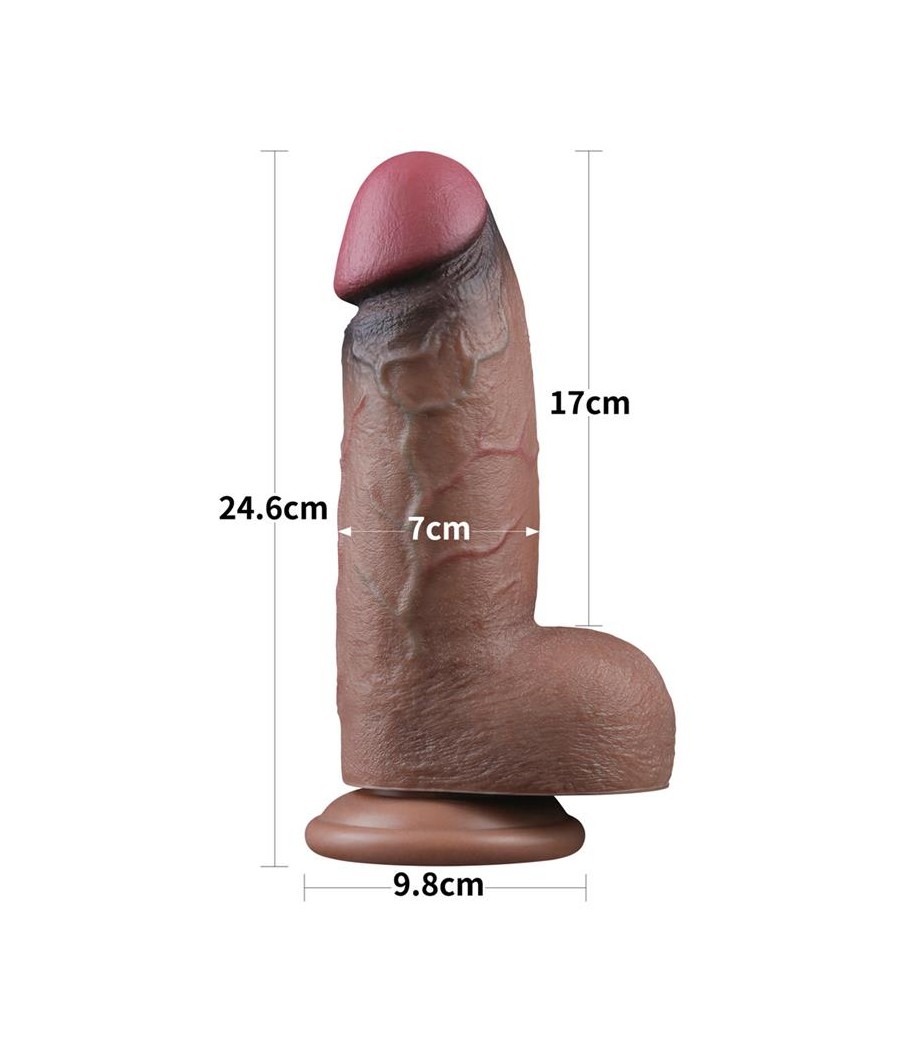 Dildo Silicona Dual Layered XXL 95