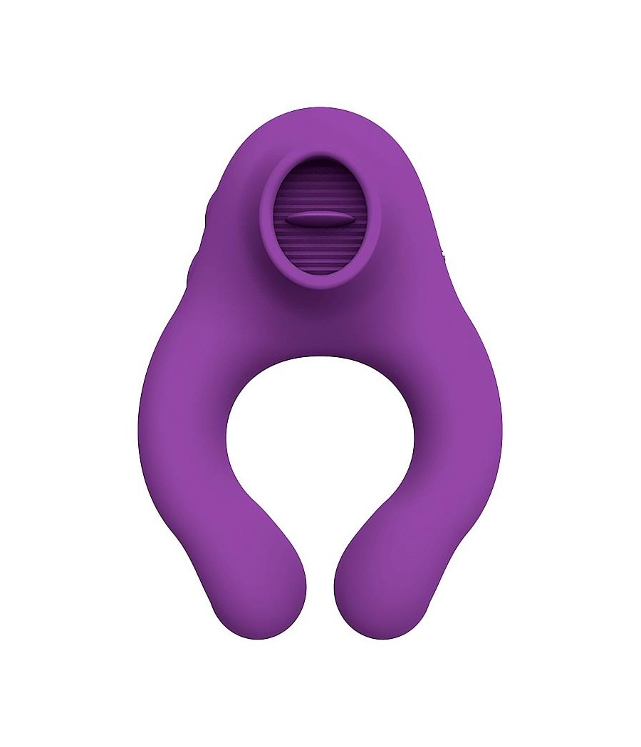 Fenda Anillo Vibrador con Lengua Estimulador y Control Remoto 3 Motores USB Magnetico