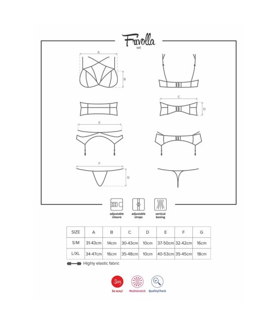 Frivolla Set de 4 piezas