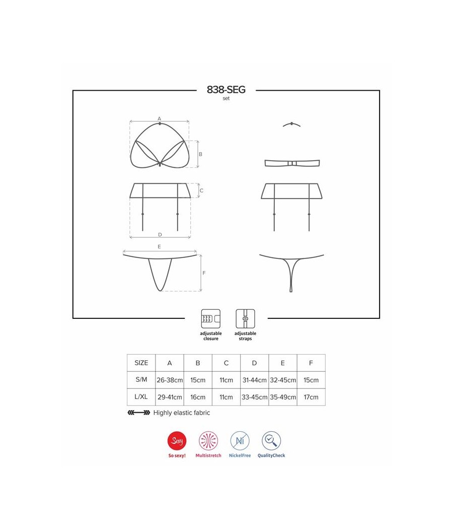 Set de 3 Piezas 838 SEG 3