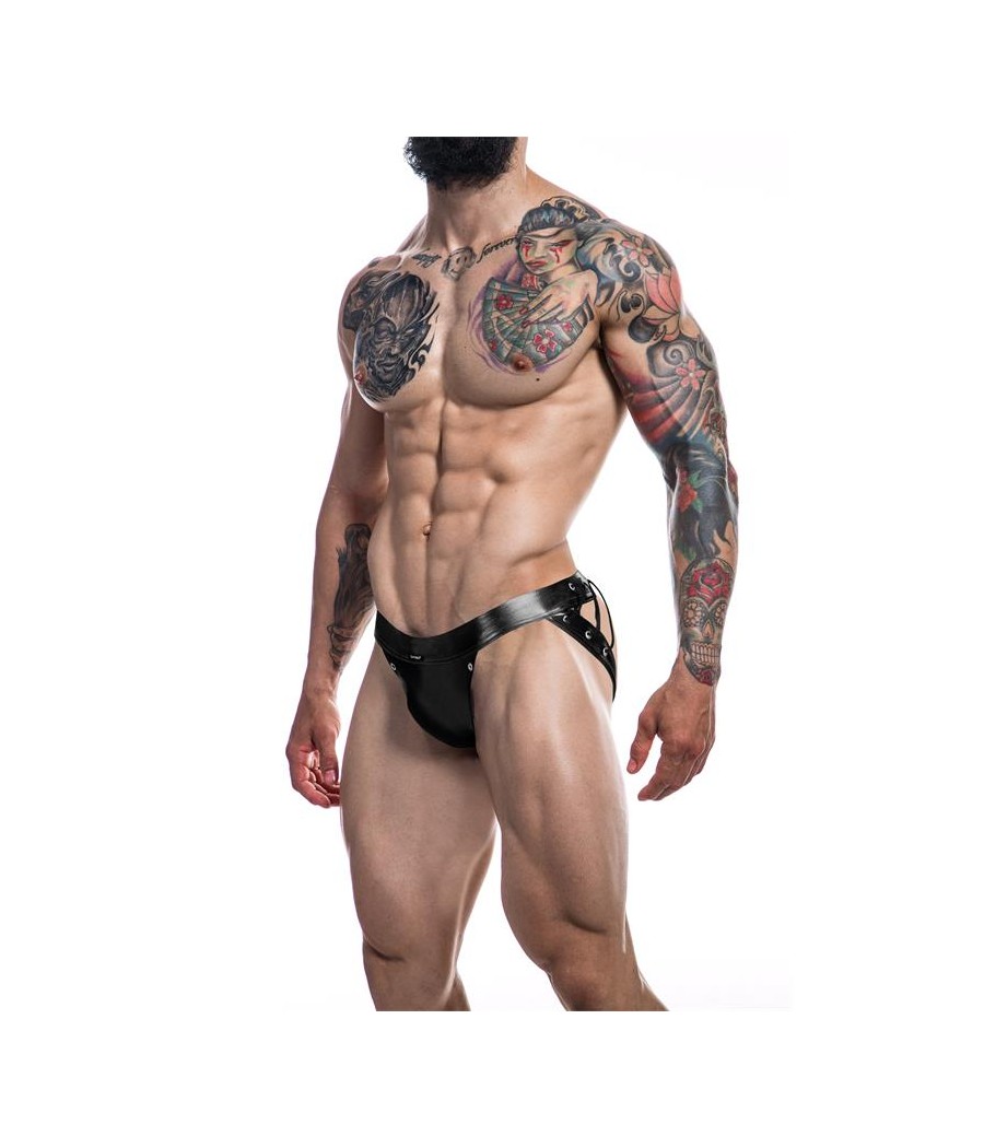 C4M14 Suspendorio Desire Leatherette Negro