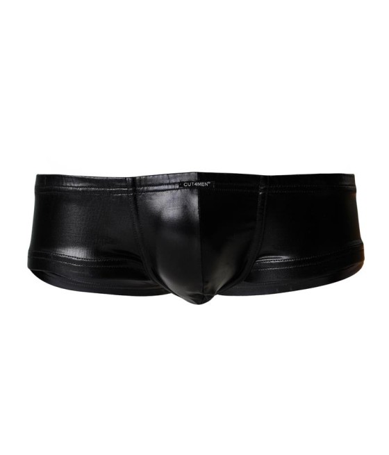 C4M10 Boxers Tipo Shorts Leatherette Negro