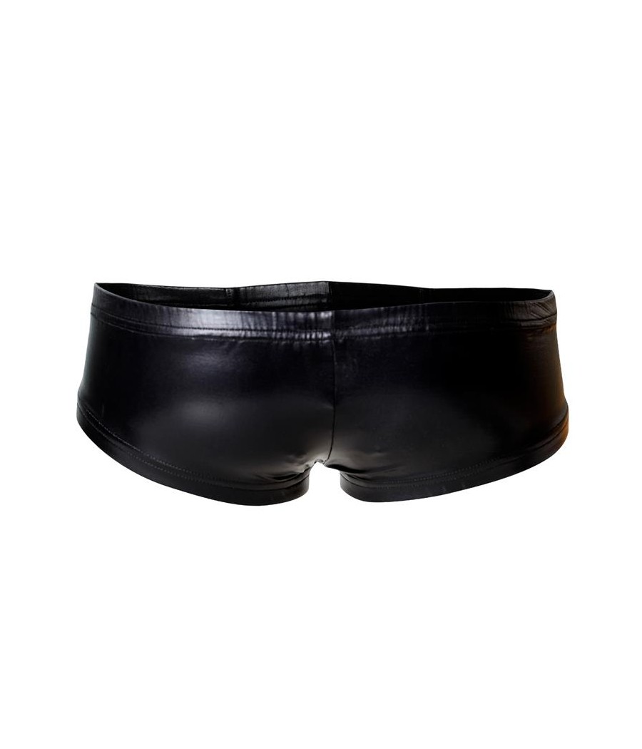 C4M10 Boxers Tipo Shorts Leatherette Negro