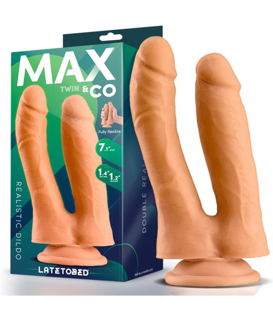 Twin Dildo Doble Realista 71 Natural