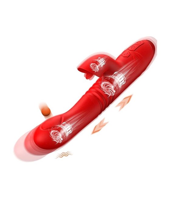 Velvet Vibrador con Thrusting y Pulsacion