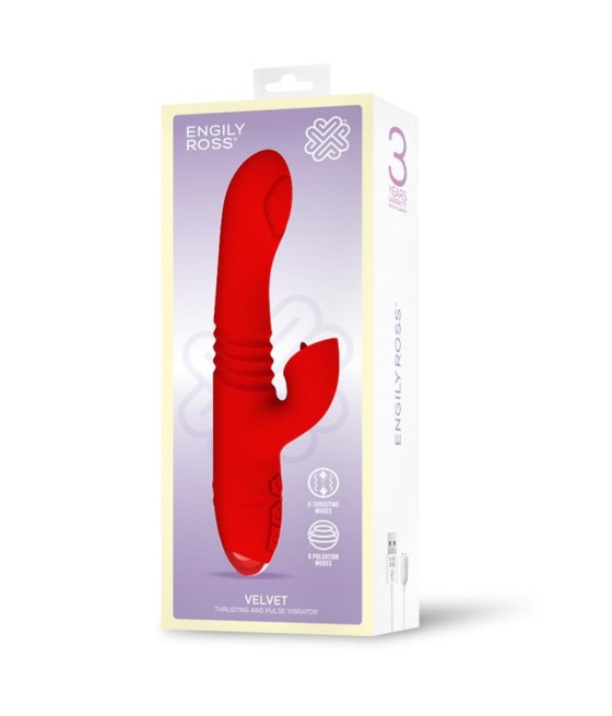 Velvet Vibrador con Thrusting y Pulsacion