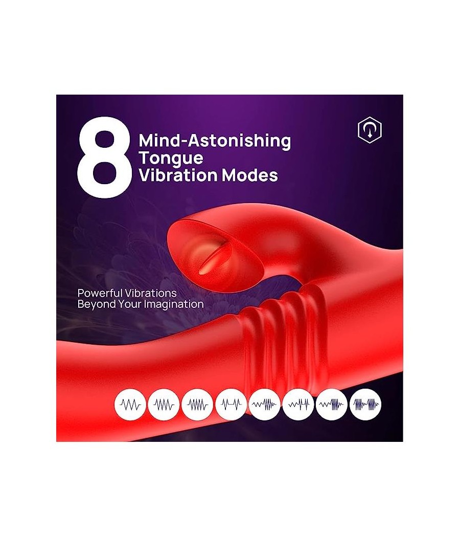 Velvet Vibrador con Thrusting y Pulsacion