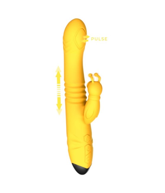 Honeybee Vibrador con Thrusting y Pulsacion