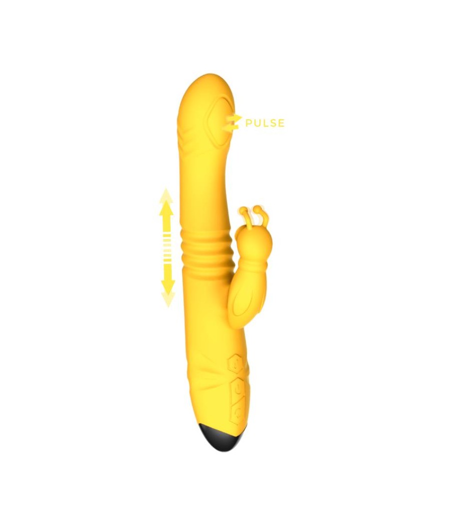 Honeybee Vibrador con Thrusting y Pulsacion