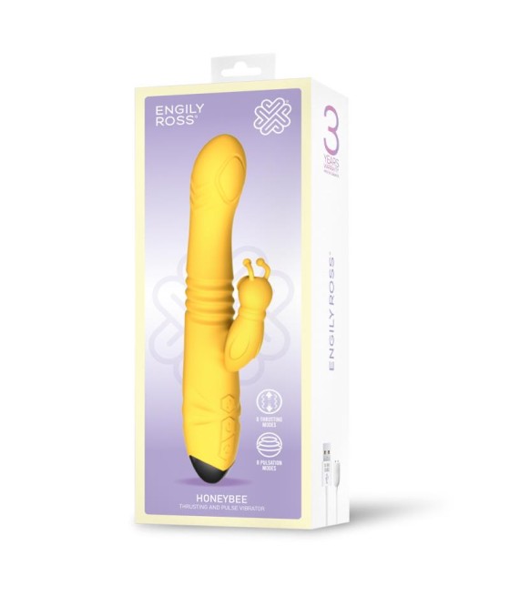 Honeybee Vibrador con Thrusting y Pulsacion