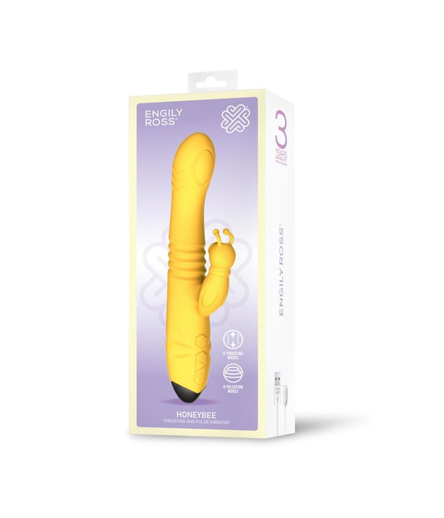 Honeybee Vibrador con Thrusting y Pulsacion