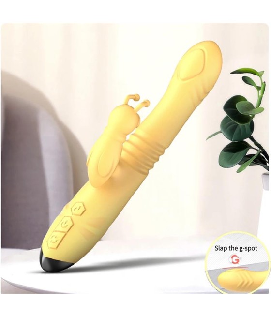 Honeybee Vibrador con Thrusting y Pulsacion