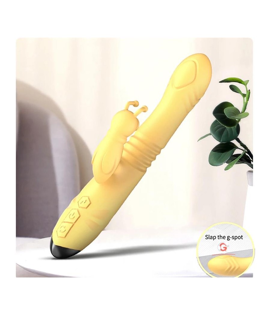 Honeybee Vibrador con Thrusting y Pulsacion