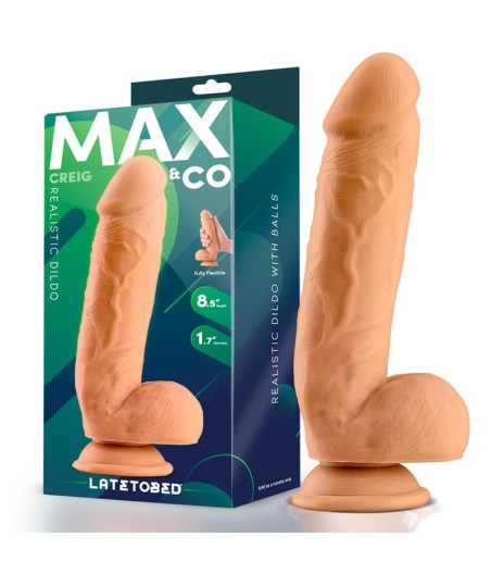 Creig Dildo Realista con Testículos 8.5 Natural