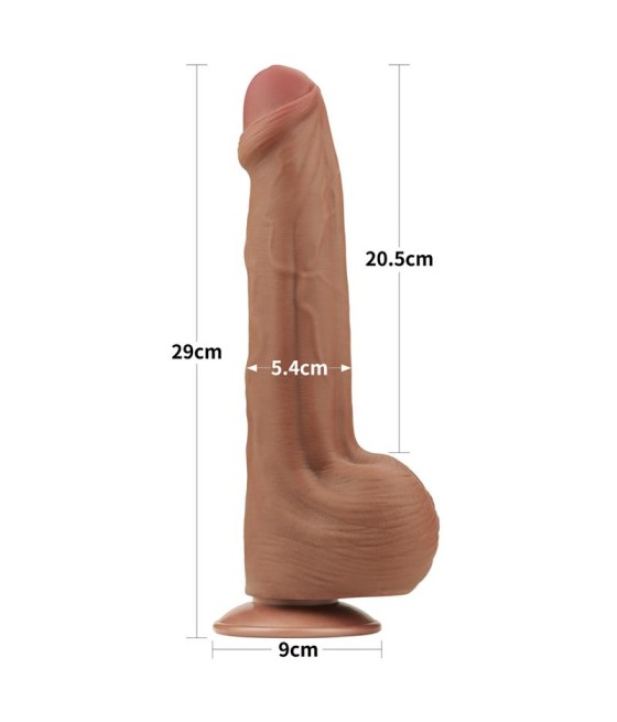 Dildo Dual Density Piel Desizante 115