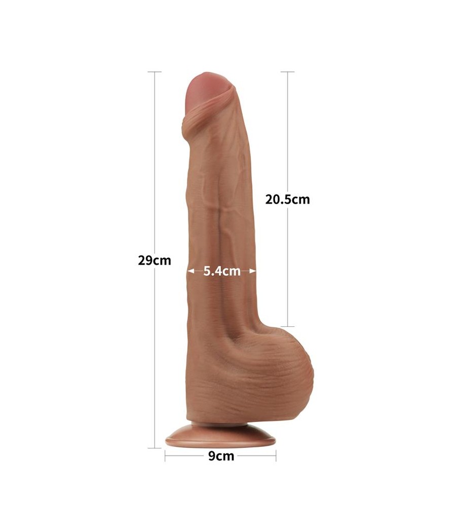 Dildo Dual Density Piel Desizante 115