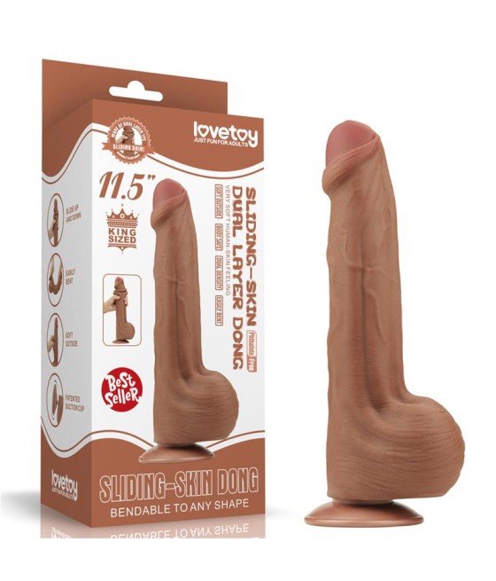 Dildo Dual Density Piel Desizante 115