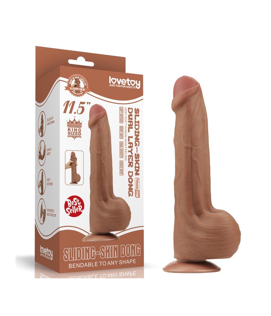 Dildo Dual Density Piel Desizante 115