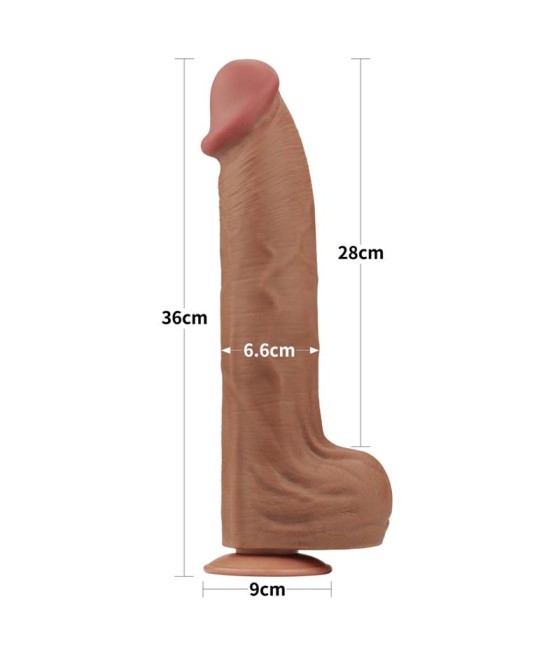 Dildo Dual Density Piel Deslizante 14