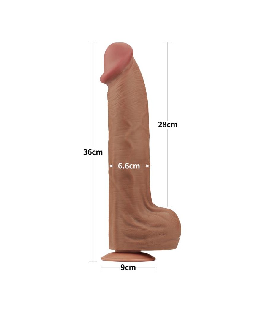 Dildo Dual Density Piel Deslizante 14