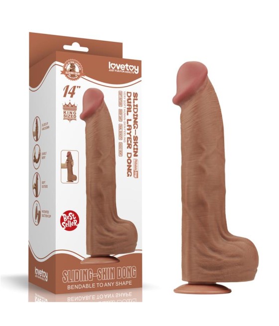 Dildo Dual Density Piel Deslizante 14