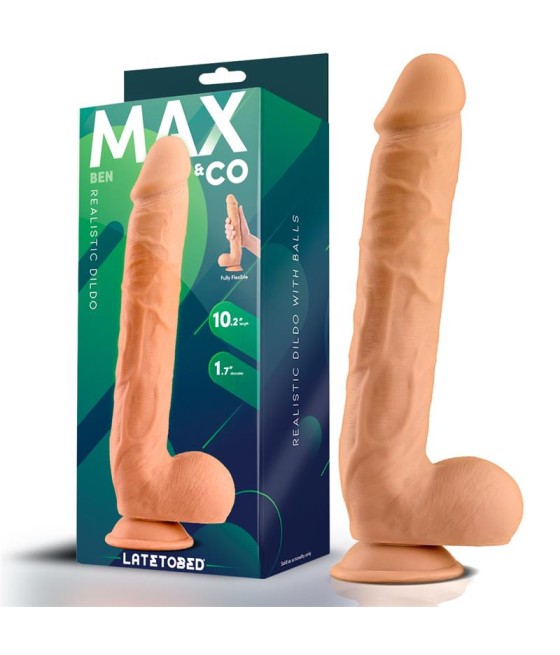 Ben Dildo Realista con Testiculos 102 Natural