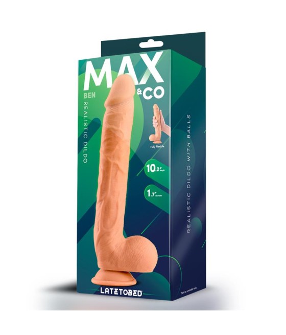 Ben Dildo Realista con Testiculos 102 Natural