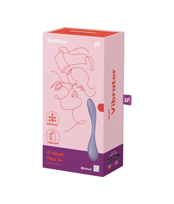 G Spot Flex 5 Multi Vibrador con Satisfyer Connect APP Lilac