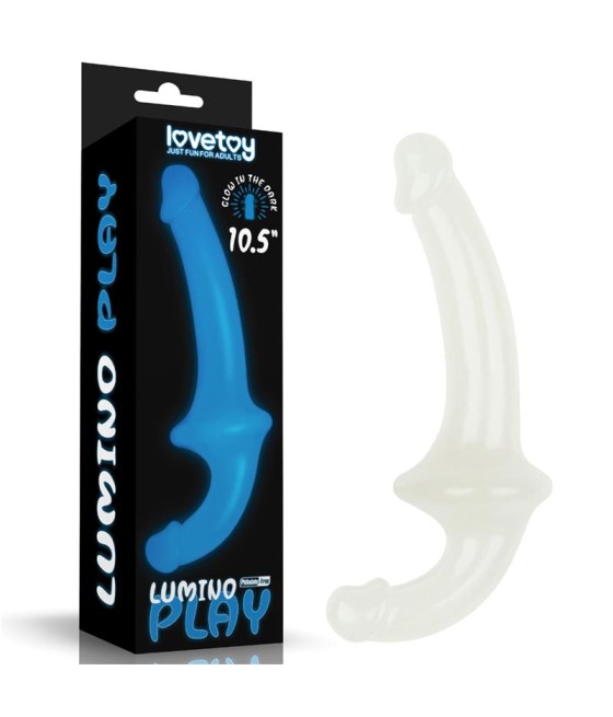 Dildo doble Lumino Play Luz Azul 105