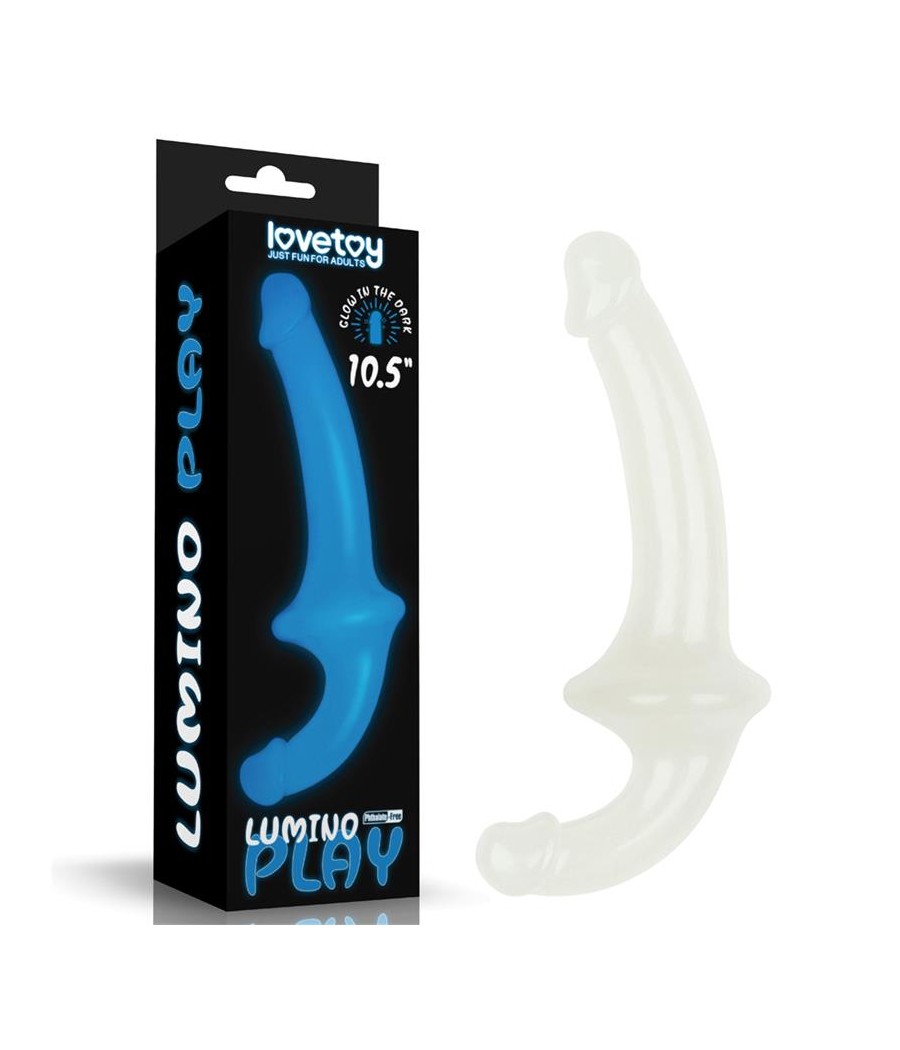 Dildo doble Lumino Play Luz Azul 105