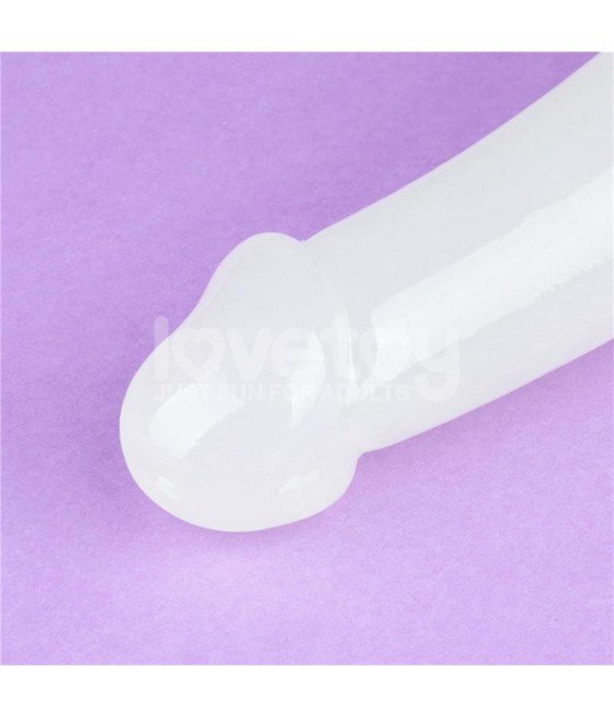 Dildo doble Lumino Play Luz Azul 105