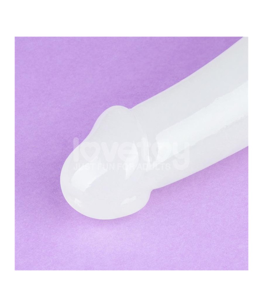 Dildo doble Lumino Play Luz Azul 105