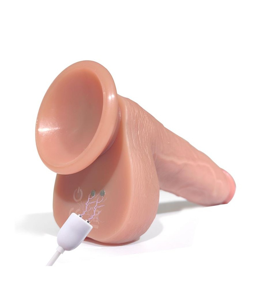 Tiberio Dildo Realista Turbo Shaking con Thrusting Rotacion 360º y Control Remoto Silicona Liquida