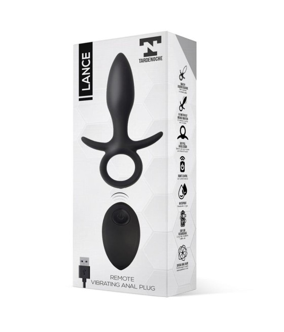 Lance Plug Anal Control Remoto Silicona Liquida USB