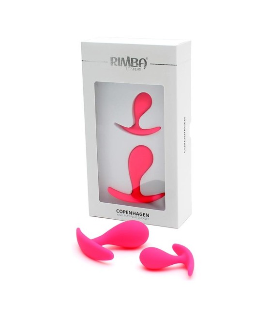 Set de 2 Plugs Anales Anatomicos Copenhagen Rosa