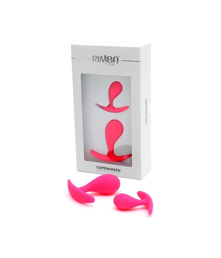 Set de 2 Plugs Anales Anatomicos Copenhagen Rosa