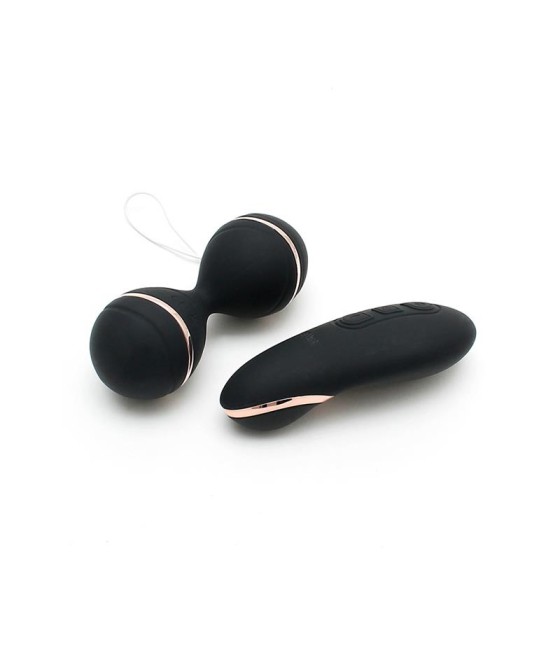 Bolas Kegel con Control Remoto y Estimulador Ibiza Negro